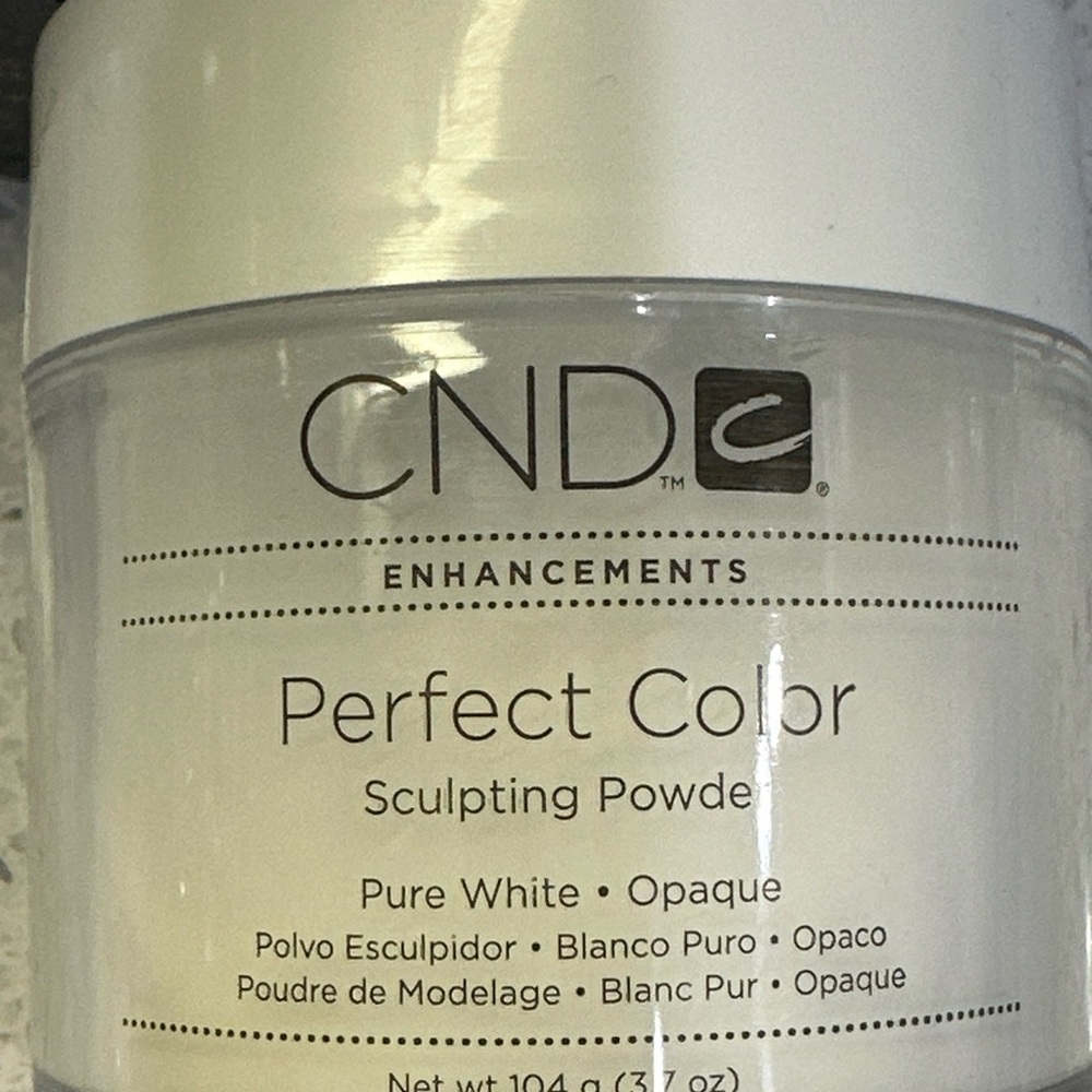 CND Perfect Color Sculpting Powder Pure White Opaque - 3.7oz / 104g